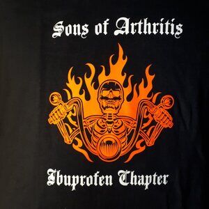 "Sons Of Arthritis, Ibuprofen Chapter" Crew Neck T-Shirt